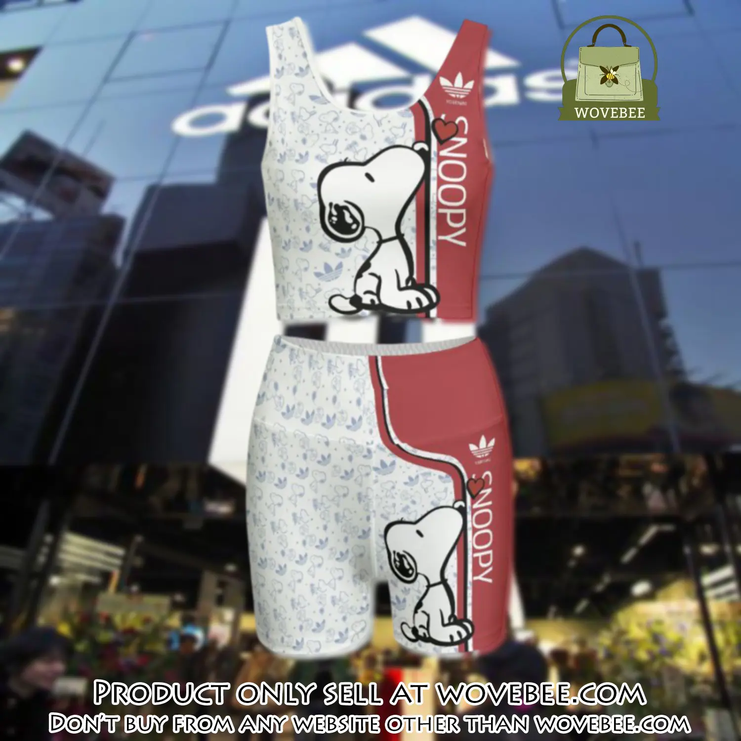 Adidas snoopy summer women sport bra yoga set running outfit sby1037 wvb1325146